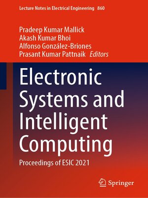cover image of Electronic Systems and Intelligent Computing